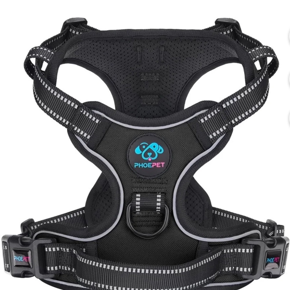 Phoepet Black Dog Harness L